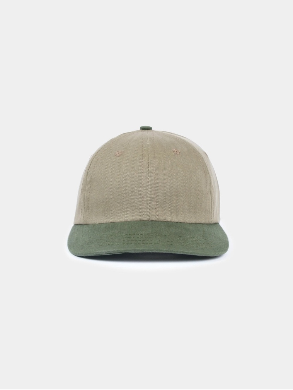 Dehen Waxed Baseball Hat - 2-Tone Sage & Spruce Dry Waxed Cotton